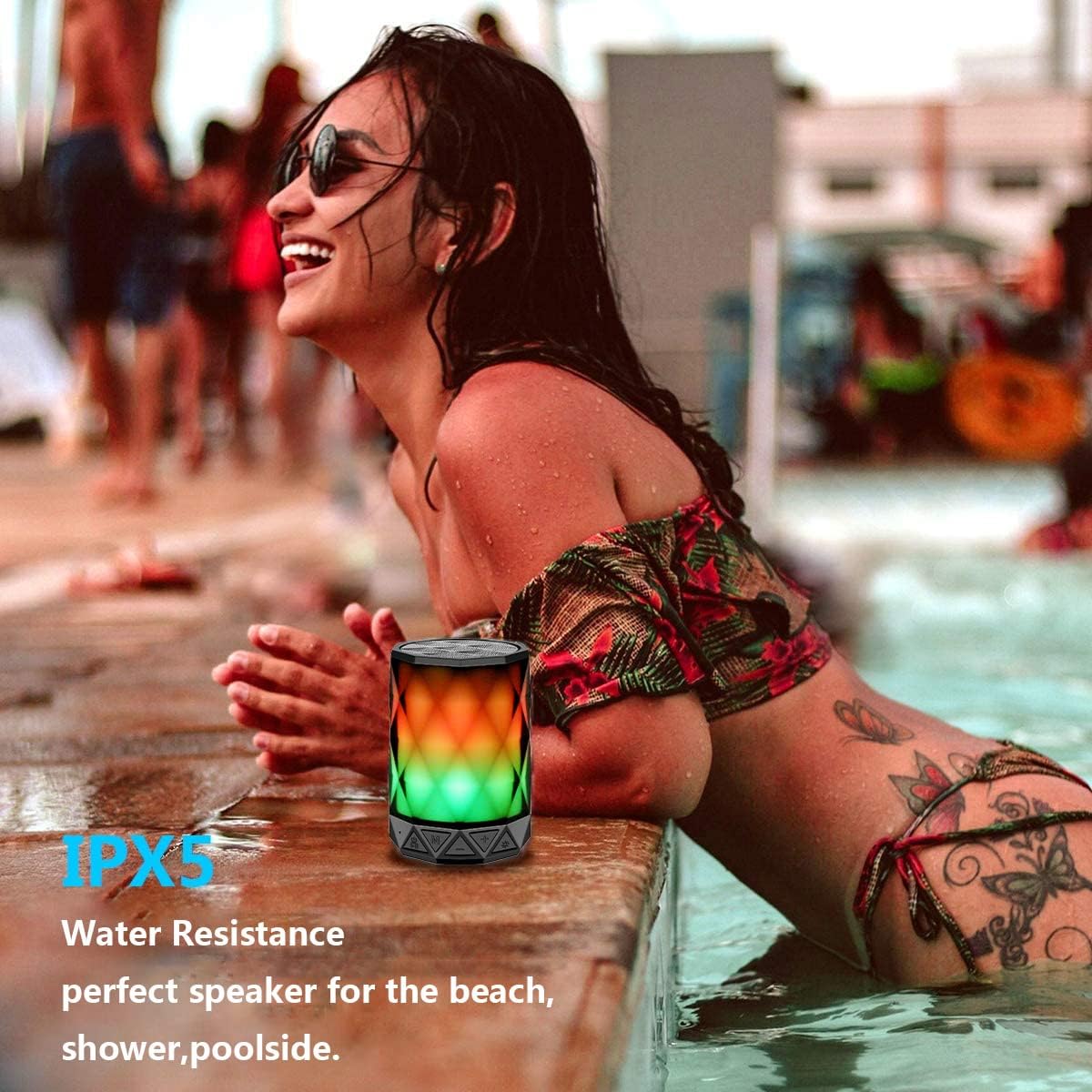 LFS Haut-parleurs Bluetooth portables avec lumières