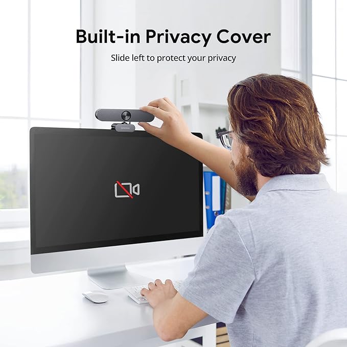 Webcam 4K, webcam zoomable avec microphone