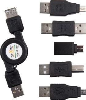 Trousse de voyage USB avec 5 adaptateurs
