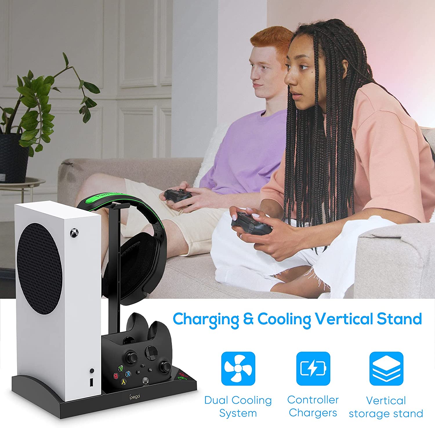 Support de charge avec ventilateur de refroidissement