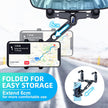 Support de téléphone pour voiture, rotatif à 360° et rétractable