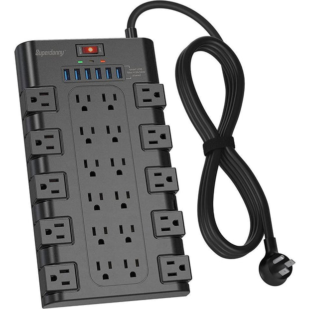 Superdanny Power Strip Parasurtenseur avec 22 prises AC