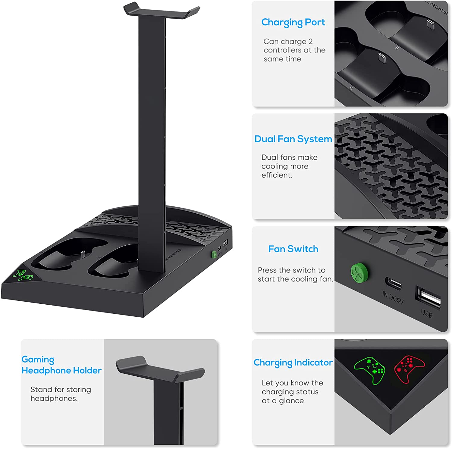 Support de charge avec ventilateur de refroidissement