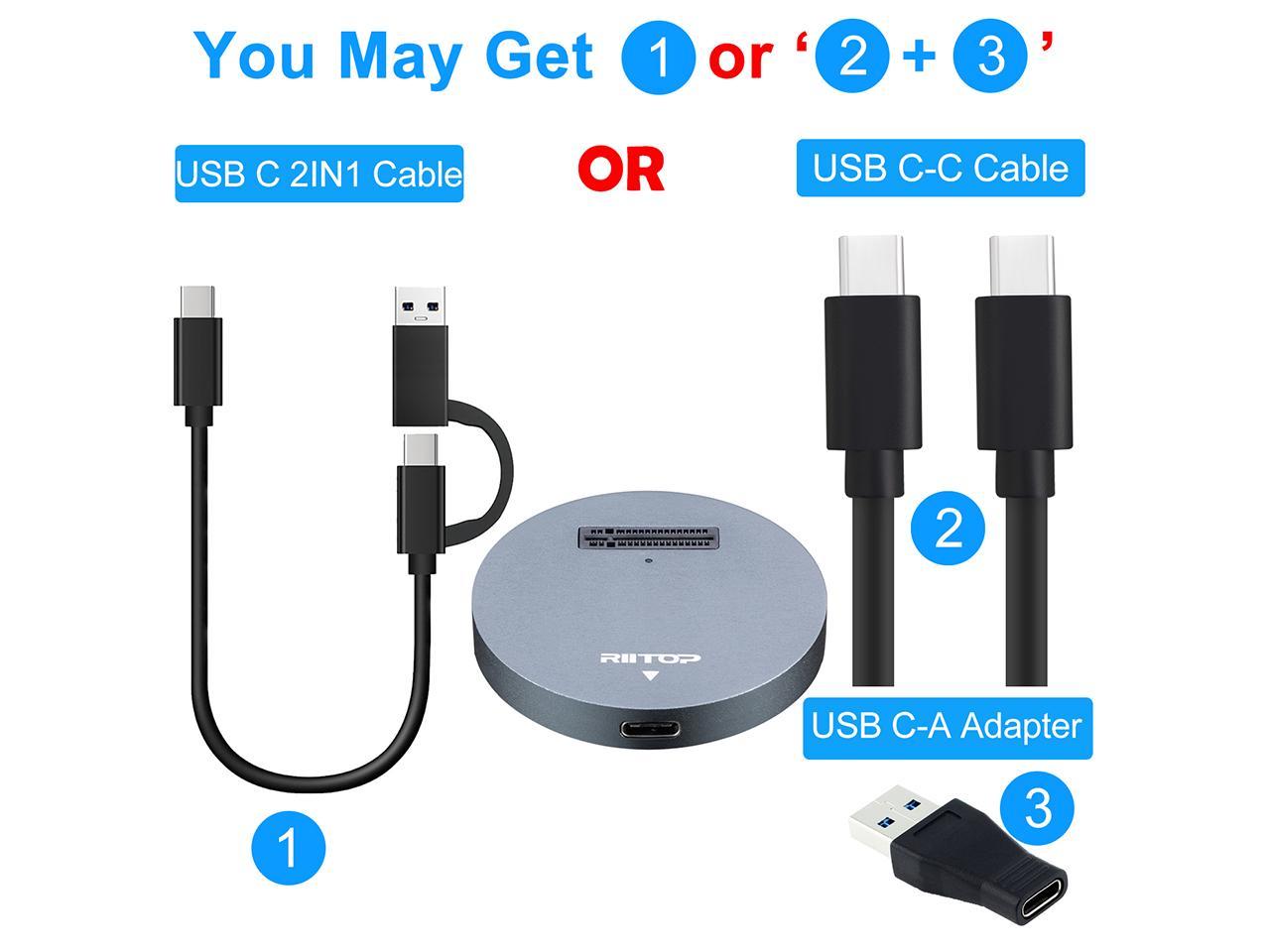 Station d'accueil NVMe vers USB, RIITOP