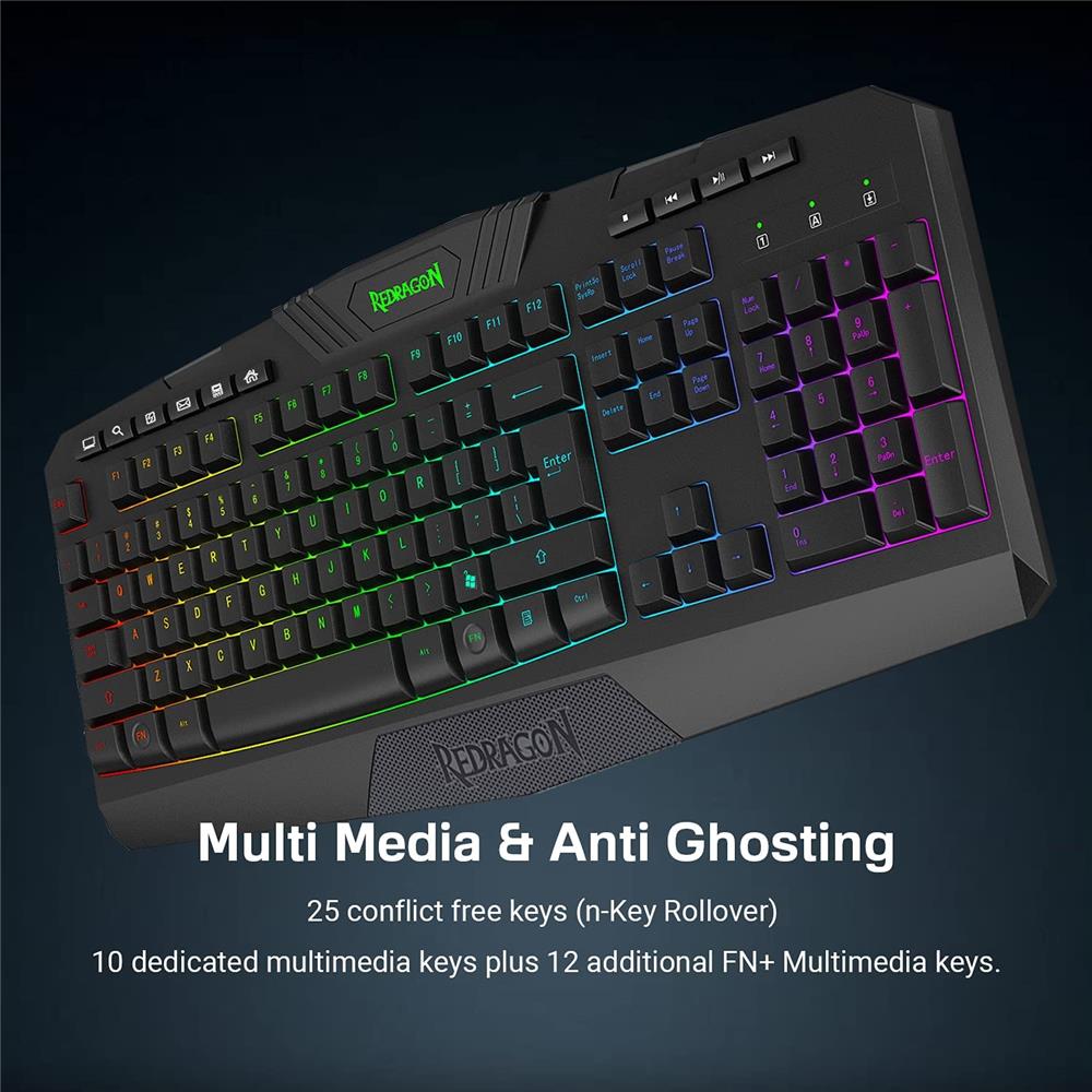 Redragon K503-KS Harpe - Clavier de jeu sans fil