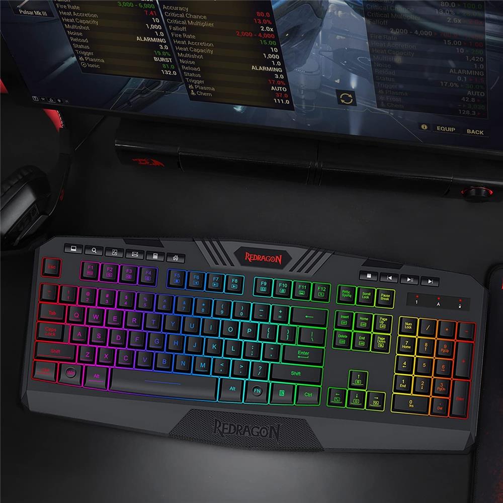 Redragon K503-KS Harpe - Clavier de jeu sans fil