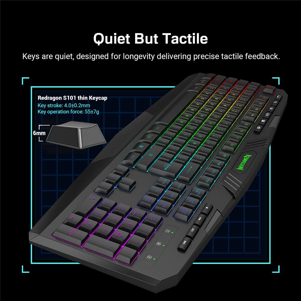 Redragon K503-KS Harpe - Clavier de jeu sans fil