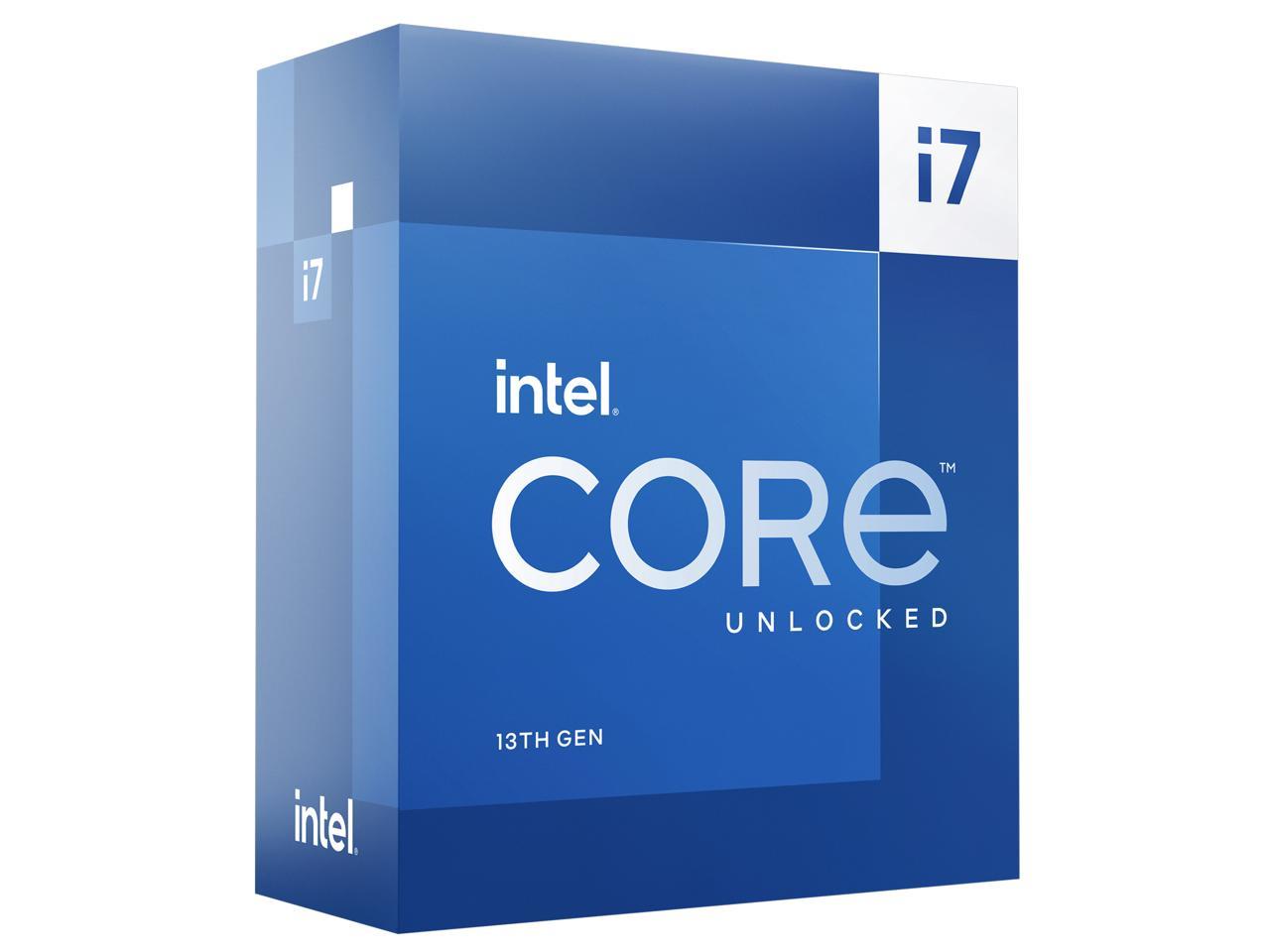 Intel Core i7-13700K Processeur de bureau 16 cœurs (8 P-cores + 8 cœurs E-cores) 30M Cache, jusqu'à 5,4 GHz