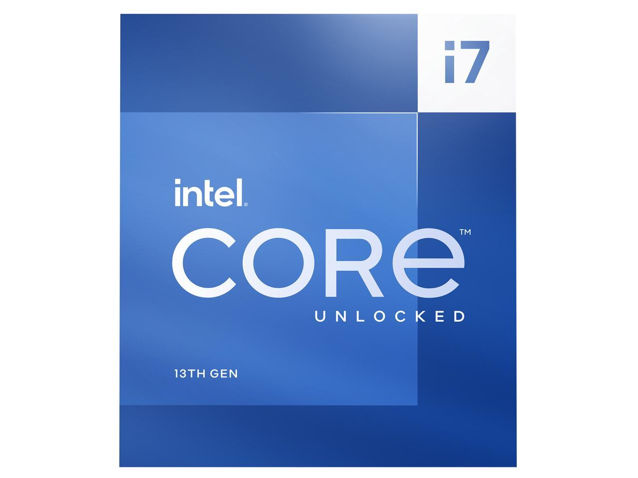Intel Core i7-13700K Processeur de bureau 16 cœurs (8 P-cores + 8 cœurs E-cores) 30M Cache, jusqu'à 5,4 GHz