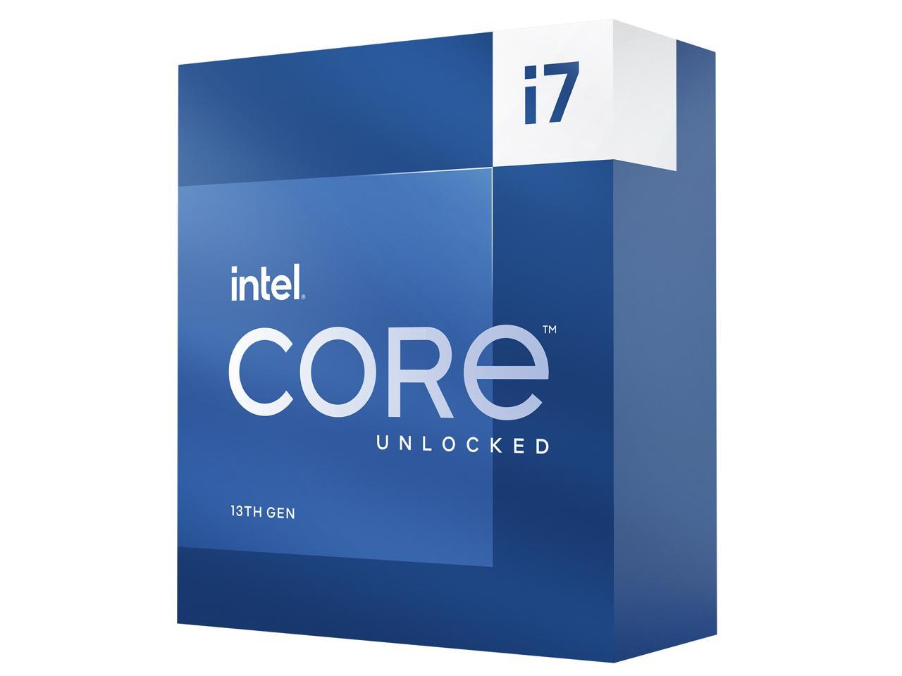 Intel Core i7-13700K Processeur de bureau 16 cœurs (8 P-cores + 8 cœurs E-cores) 30M Cache, jusqu'à 5,4 GHz