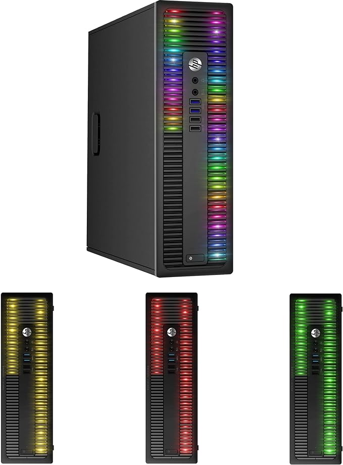 HP ProDesk Ordinateur de bureau avec lumières RVB