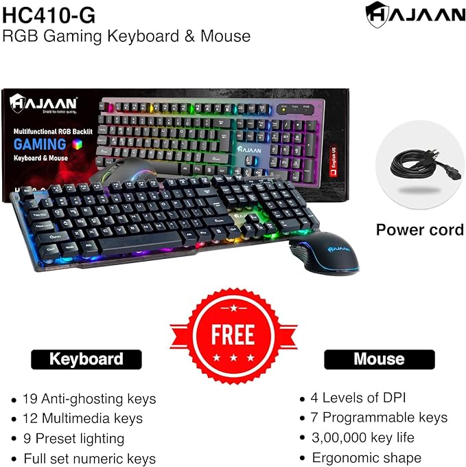HP ProDesk Ordinateur de bureau avec lumières RVB