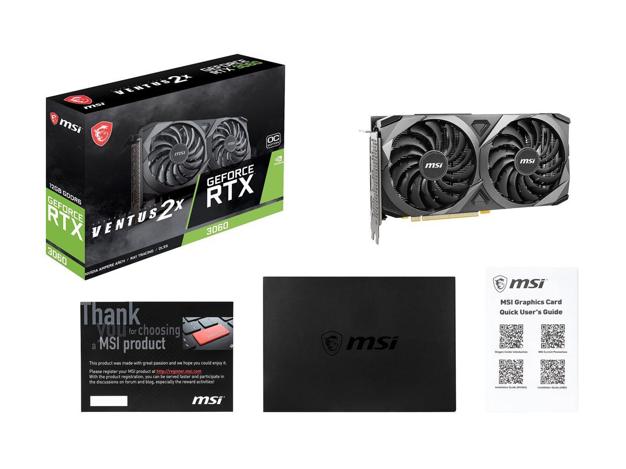 MSI Ventus GeForce RTX 3060 12 Go