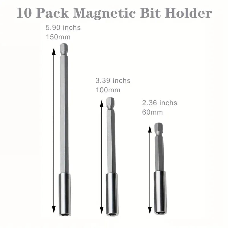 Lot de 10 porte-embouts magnétiques