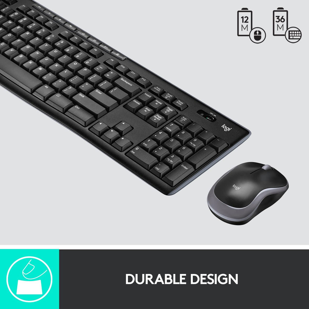 Logitech MK270 Clavier et souris sans fil pour Windows