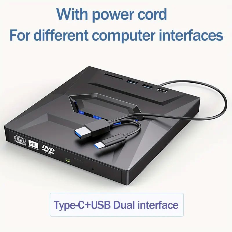 Lecteur CD/DVD externe pour ordinateur portable