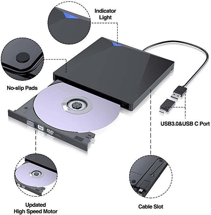 Lecteur CD DVD externe USB 3.0