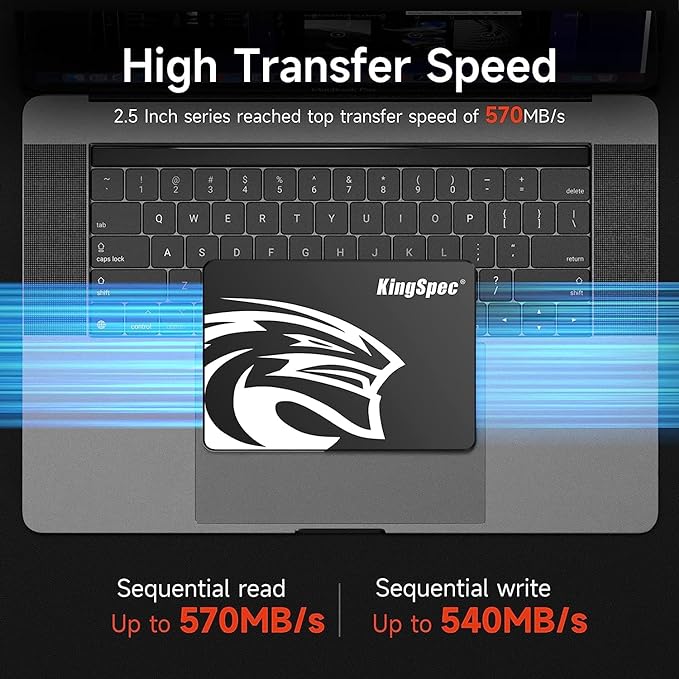 KingSpec SSD interne disque SSD 512 go 2.5 pouces SATA III NAND Flash stockage