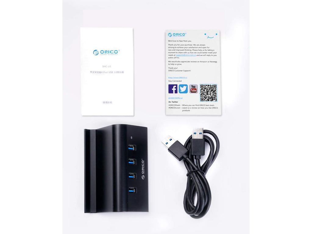 HUB USB, HUB de données portable ORICO 4 ports USB 3.0