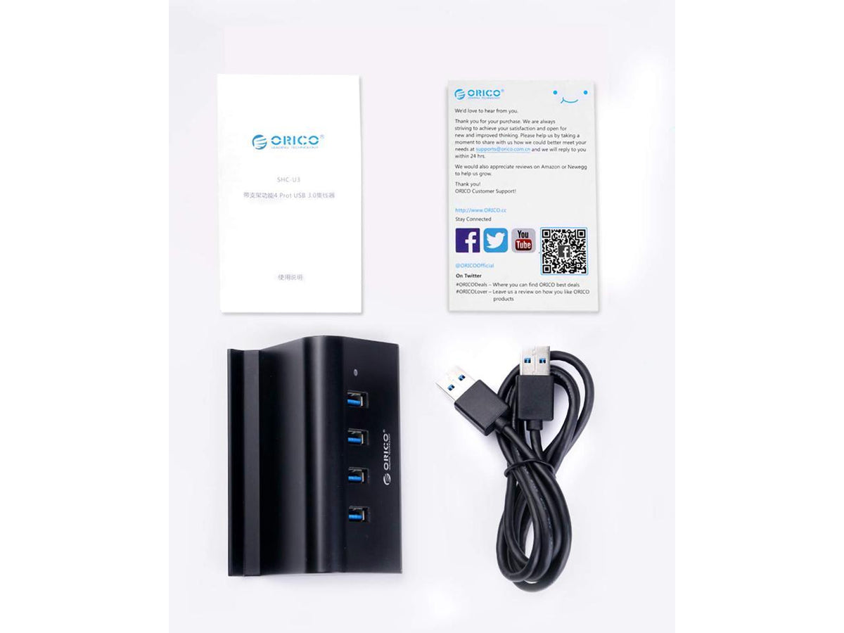 HUB USB, HUB de données portable ORICO 4 ports USB 3.0