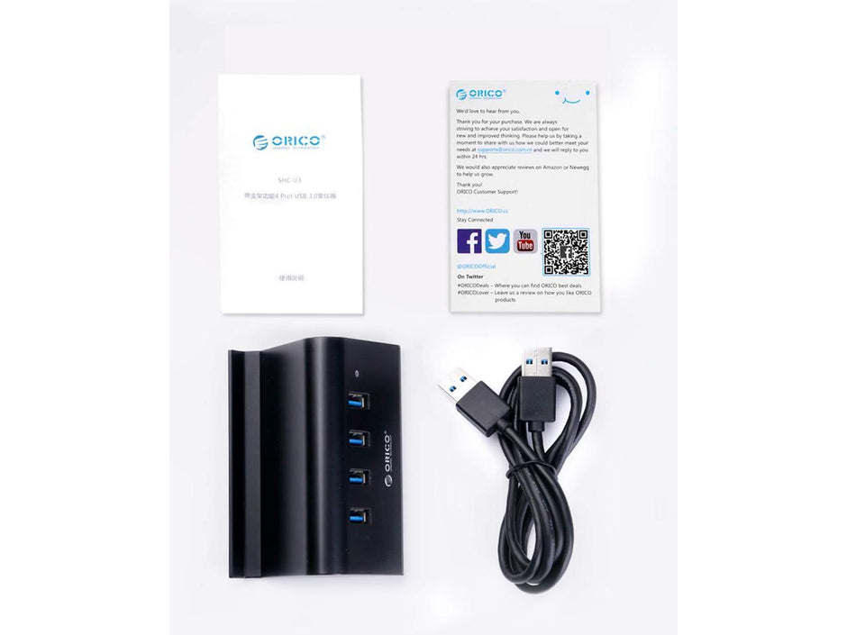 HUB USB, HUB de données portable ORICO 4 ports USB 3.0