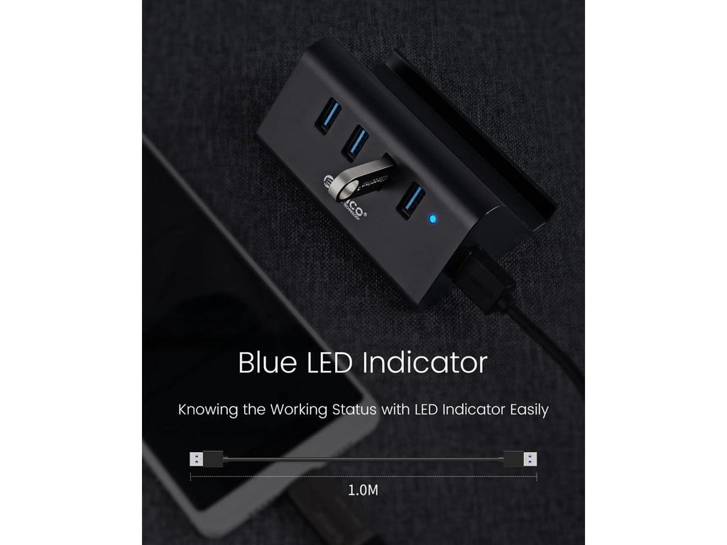 HUB USB, HUB de données portable ORICO 4 ports USB 3.0
