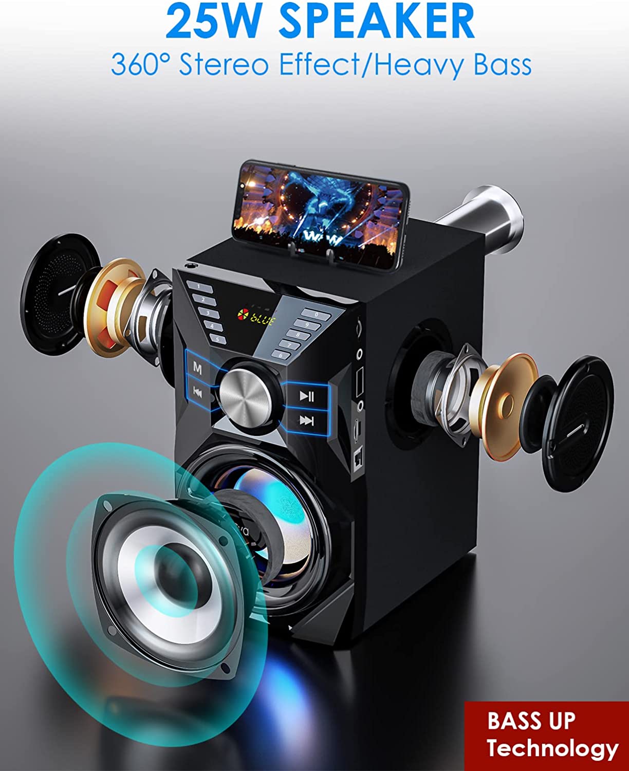 Haut-parleur Bluetooth portable 25 W (40 W)