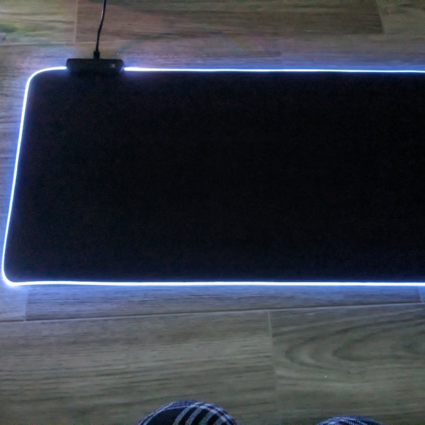 Grand tapis de souris de jeu RVB avec surface étanche