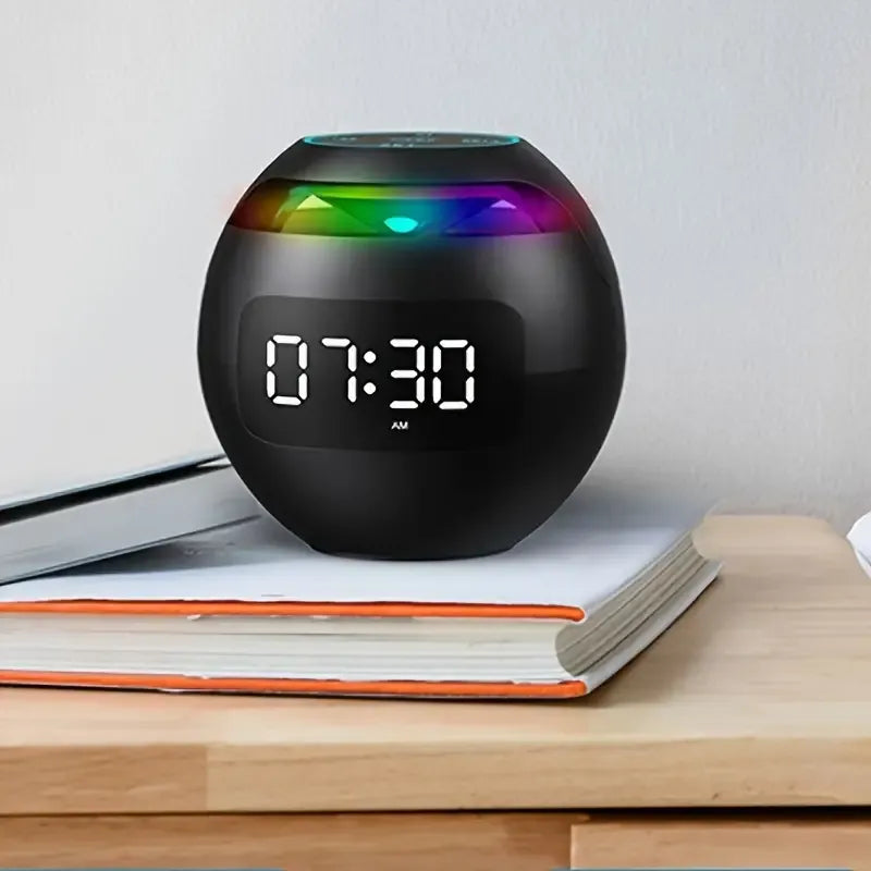 Haut-parleur sans fil étanche avec alarme et lumière LED