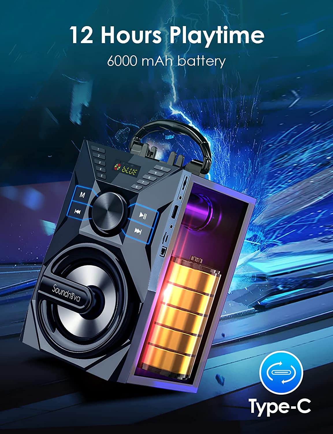 Haut-parleur Bluetooth portable 25 W (40 W)