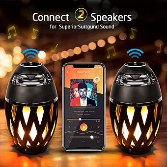 Flame Atmosphere Haut-parleur Bluetooth d'extérieur