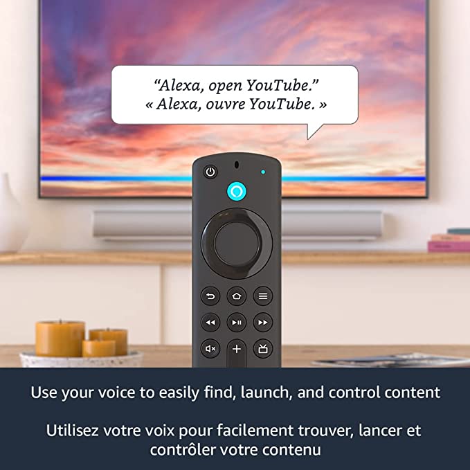 Fire TV Stick avec Télécommande vocale Alexa