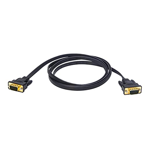 DTECH Câble VGA plat ultra fin pour écran d'ordinateur