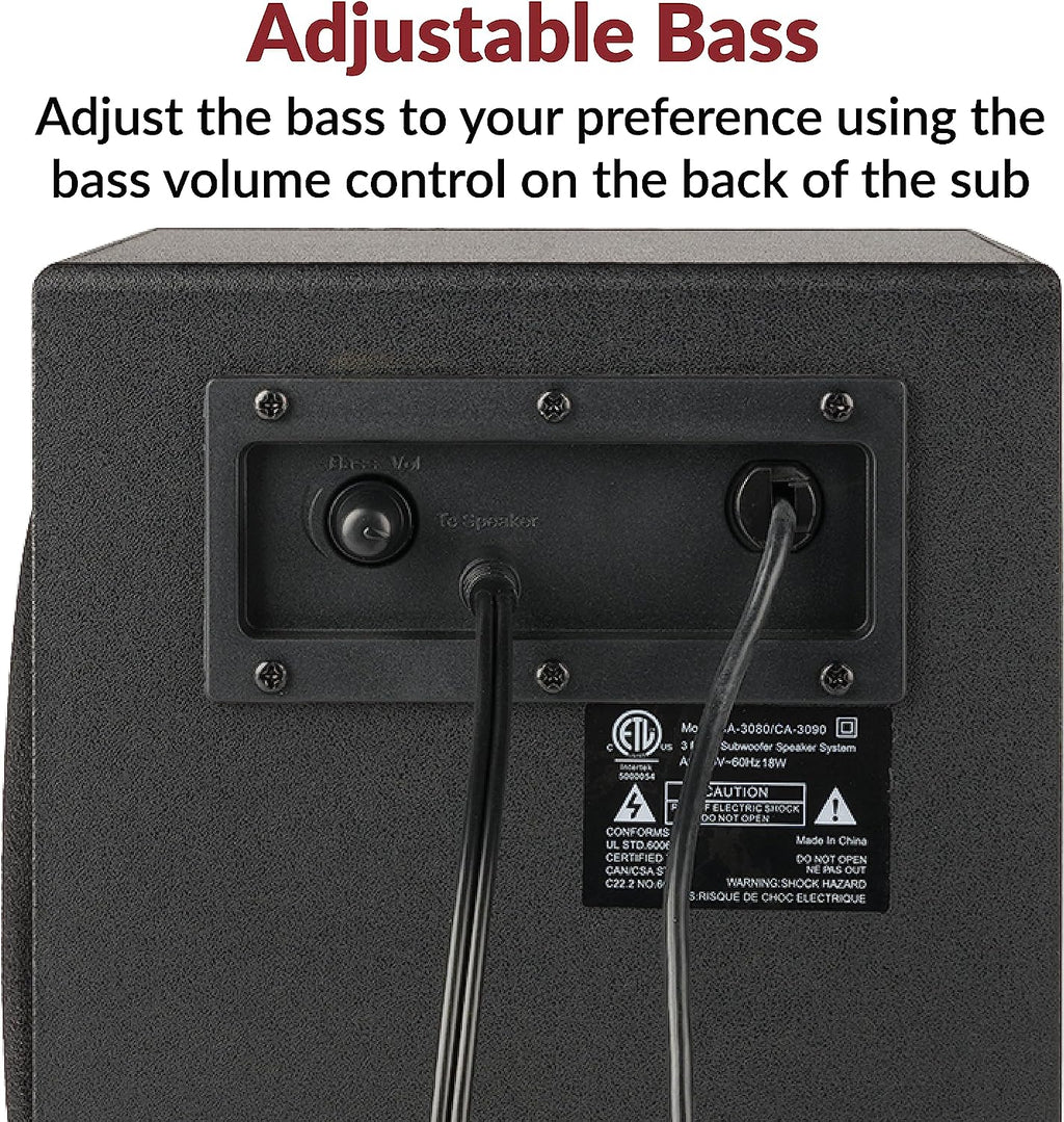 Cyber Acoustics CA-3090 Enceintes Noir