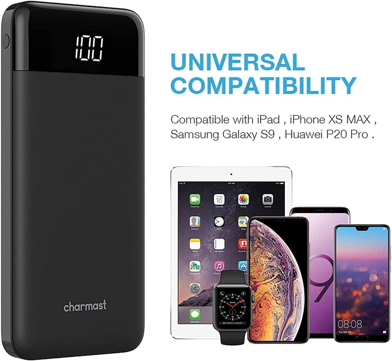 Chargeur portable, batterie externe USB C,