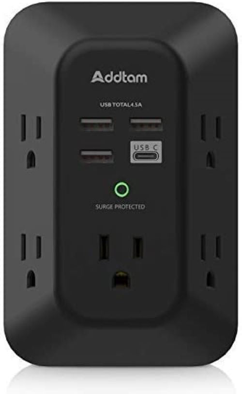 Chargeur mural USB, protection contre les surtensions
