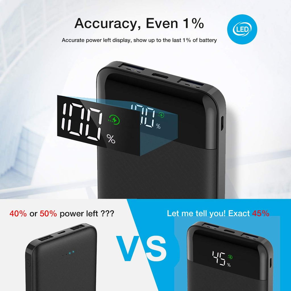 Chargeur portable, batterie externe USB C,