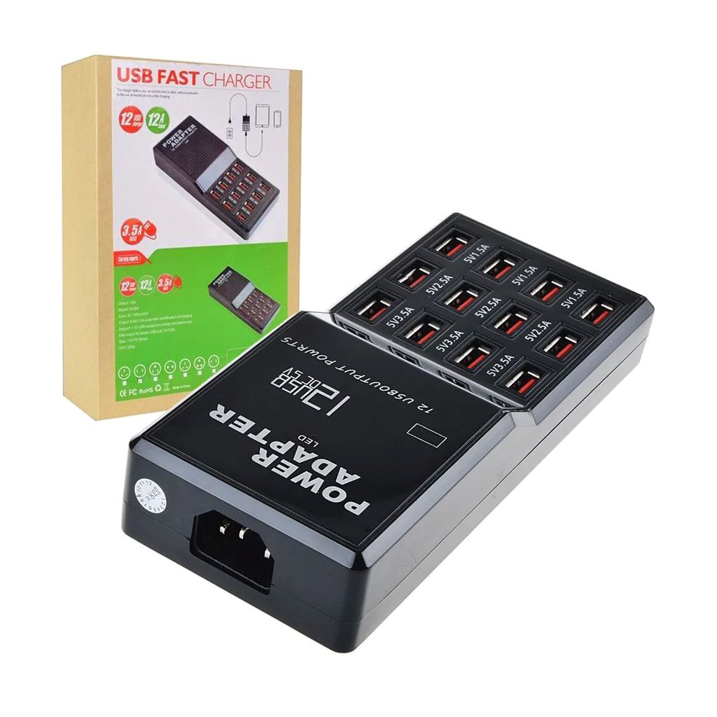 CHARGEUR AC USB 12 PORTS