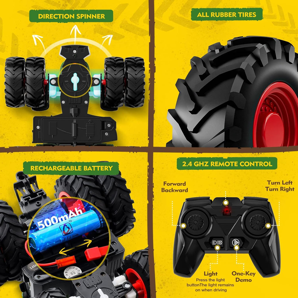 WELIN Jouets tracteur et remorque télécommandés
