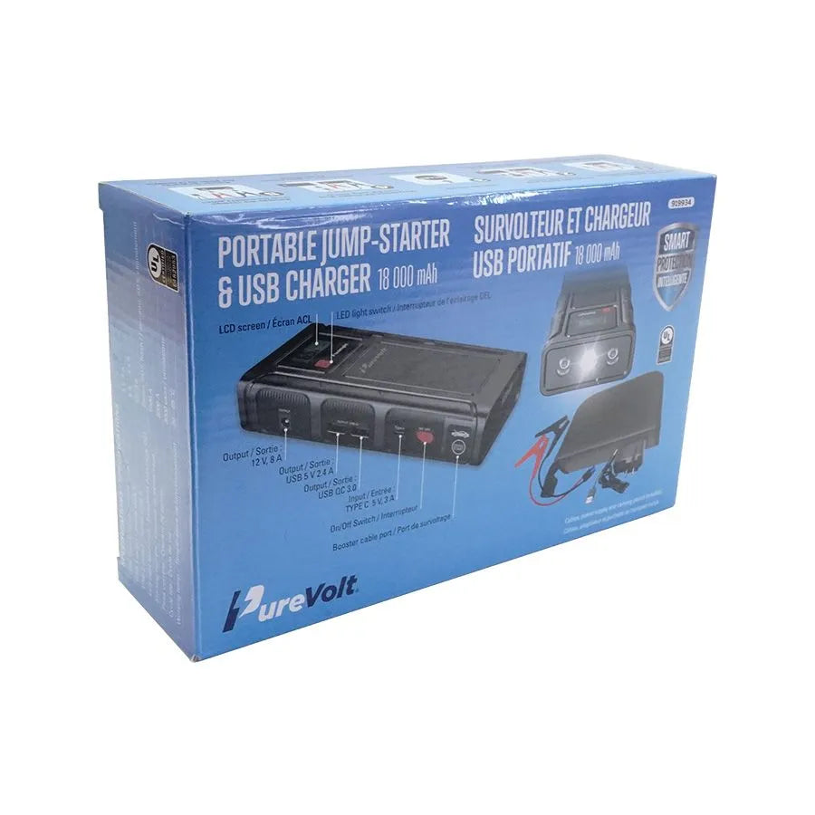 Survolteur et chargeur USB portatif pour véhicule