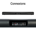 Barre de son Bluetooth 2.1 canaux avec haut-parleur d'extrêmes graves intégré - 70 W