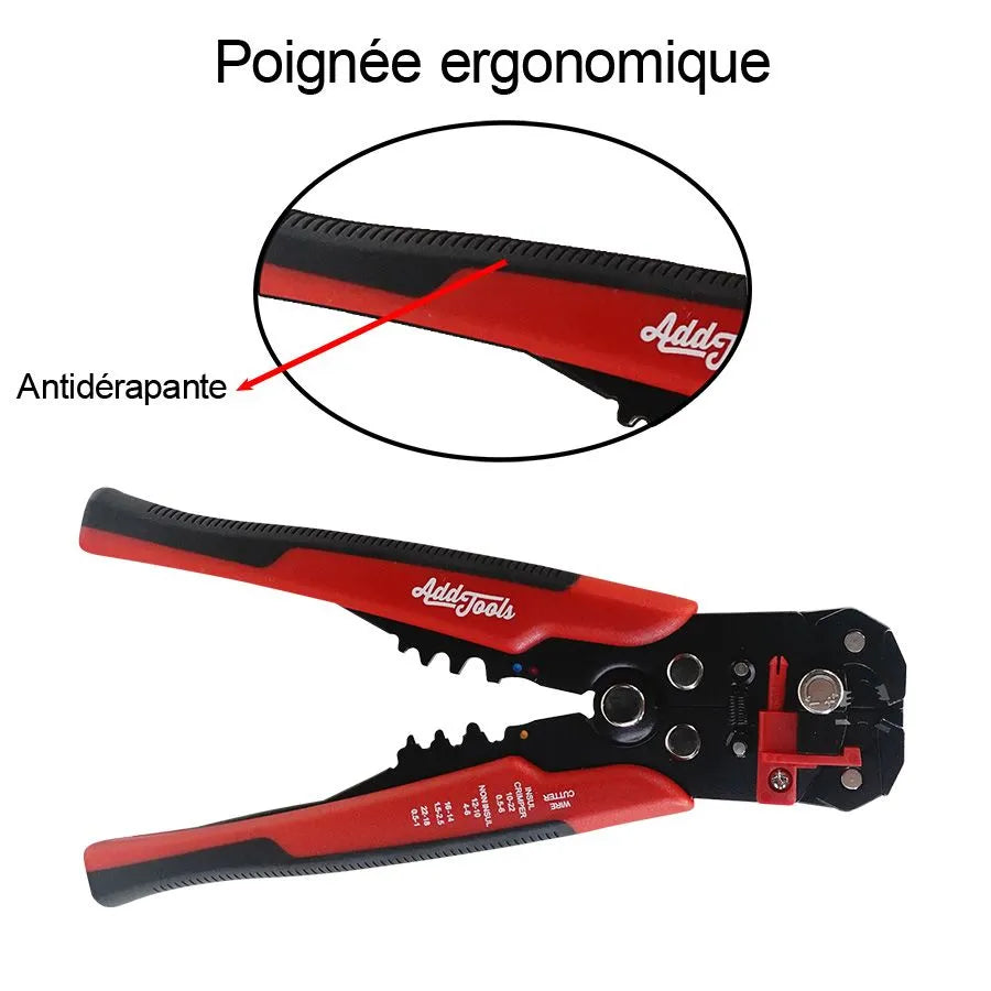 Ensemble de sertissage 3 en 1 avec terminaux - 22-10 AWG - 199 pièces
