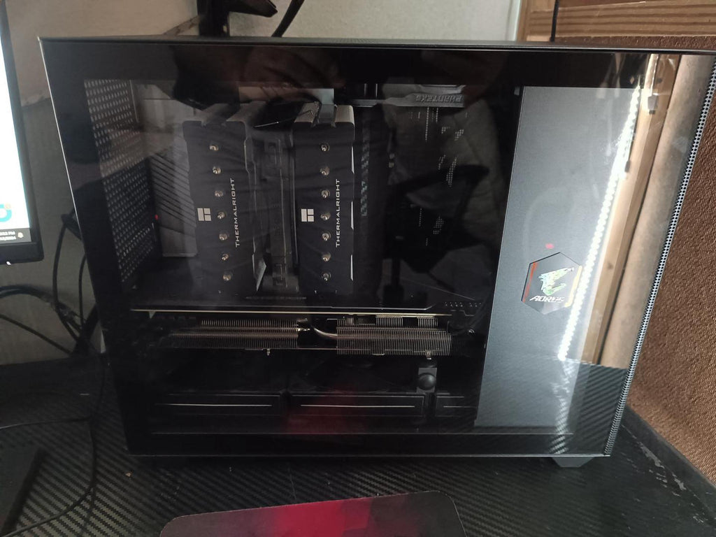 Boîtier d'ordinateur de jeu SAMA IM01 Pro en verre trempé noir