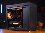 Boîtier d'ordinateur de jeu SAMA IM01 Pro en verre trempé noir