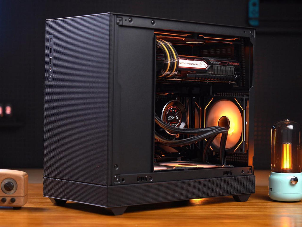Boîtier d'ordinateur de jeu SAMA IM01 Pro en verre trempé noir