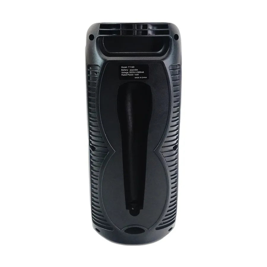 Haut-parleur Bluetooth tour 6-en-1 avec lumières DEL - Noir