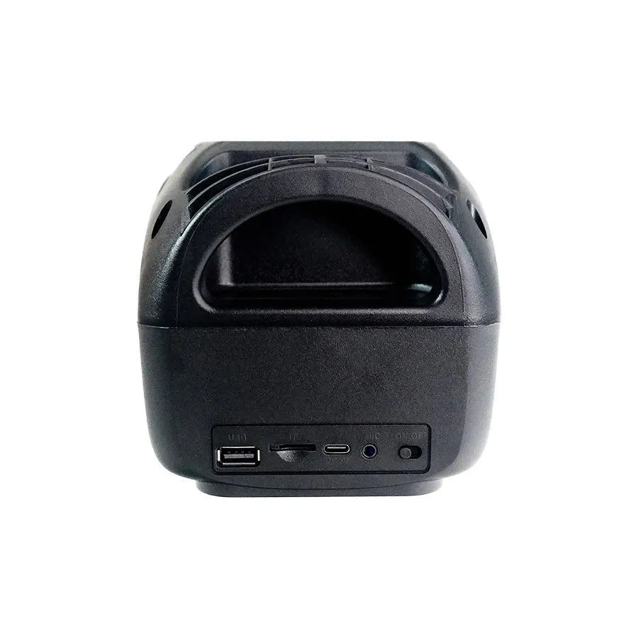 Haut-parleur Bluetooth tour 6-en-1 avec lumières DEL - Noir