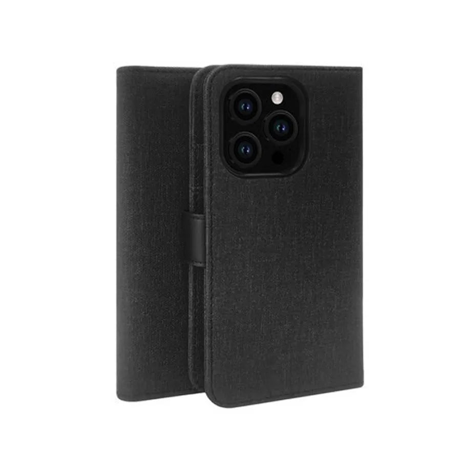 Étui de cellulaire Folio avec porte-carte pour iPhone 15 Pro - Noir