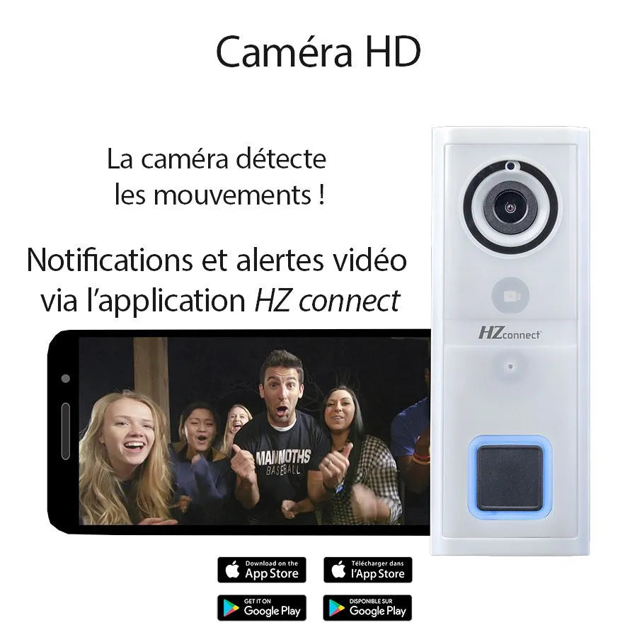 Sonnette Wi-Fi intelligente filaire HEATH ZENITH avec caméra HD