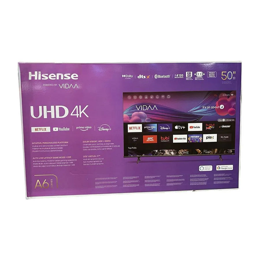 Téléviseur intelligent DEL HISENSE 50A6KV - 4K - 50 pouces